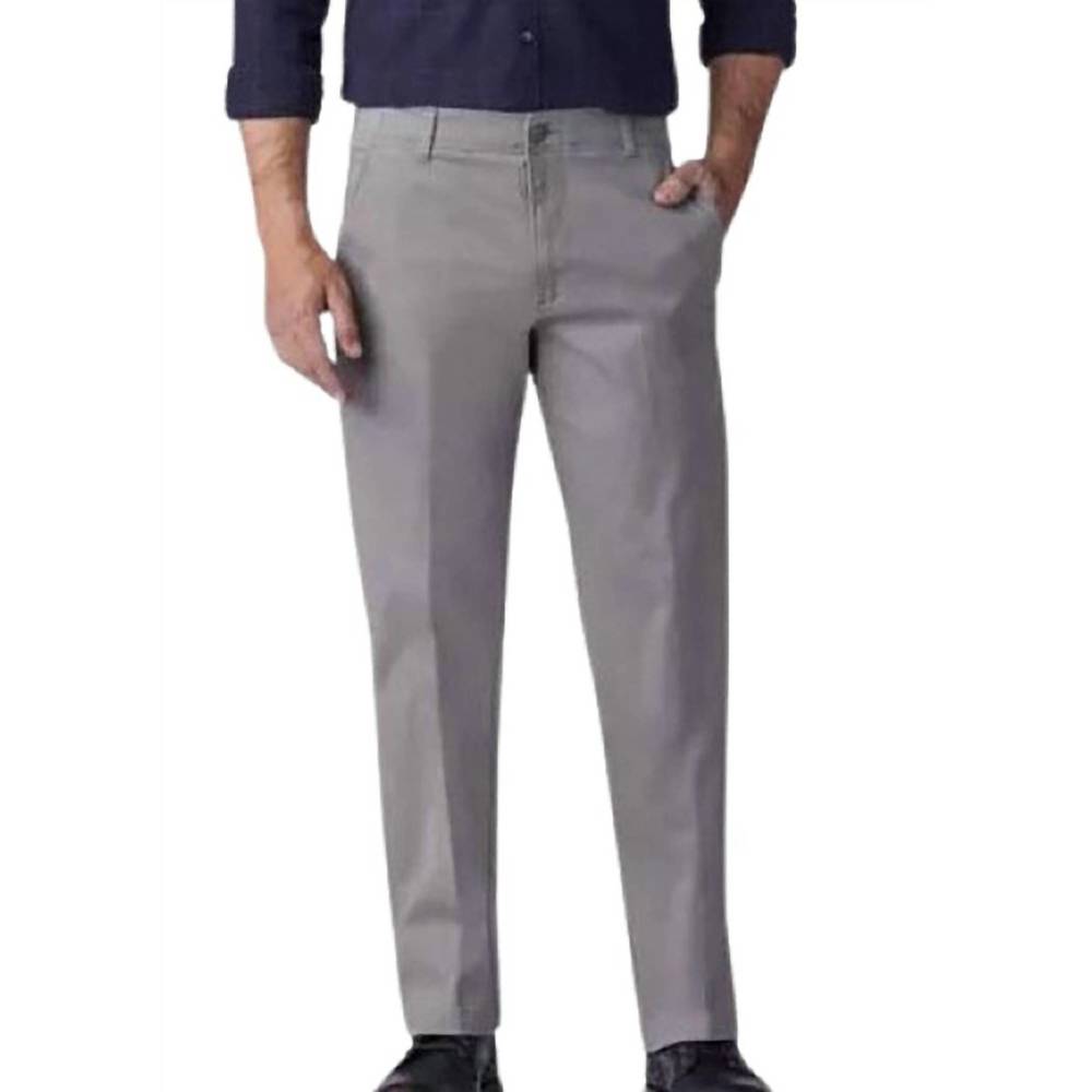 NEW LEE JEANS men's extreme comfort straight leg iron casual dress pants in iron